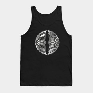 Otani Clan Kamon Silver Chrome Tank Top